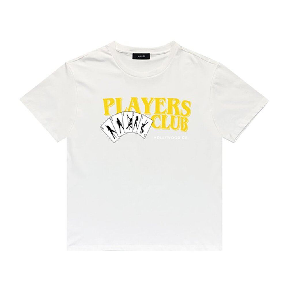 AMIRI Players Club Bowling T-Shirt White